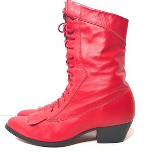 Durango Kiltie LaceUp Western Granny Riding Boots